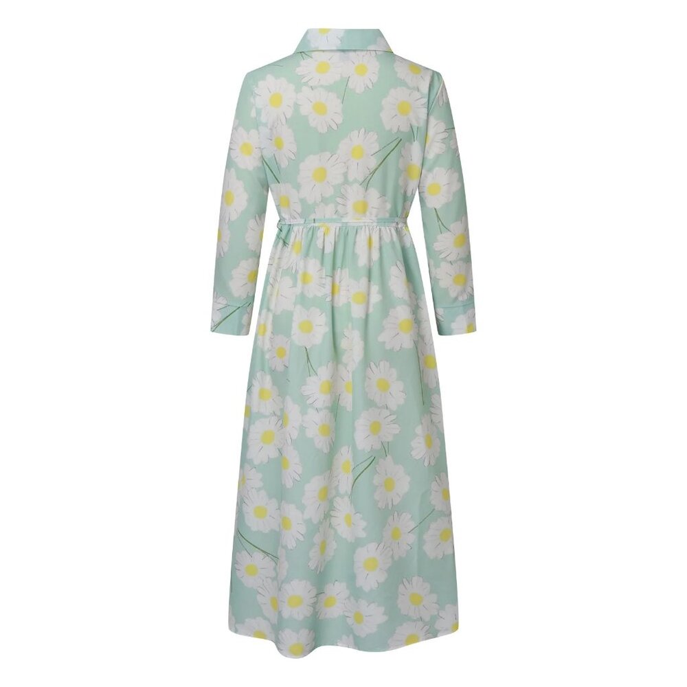 Floral Midi Waist-defined Shirt Dress/NWOT/XL - Picture 3 of 16